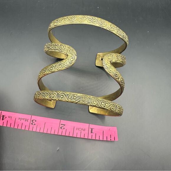 Bohemian gold tone Bracelet Statement Boho Casual Chunky Summer - Picture 6 of 10